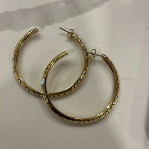 Gold Half Hoop Earrings